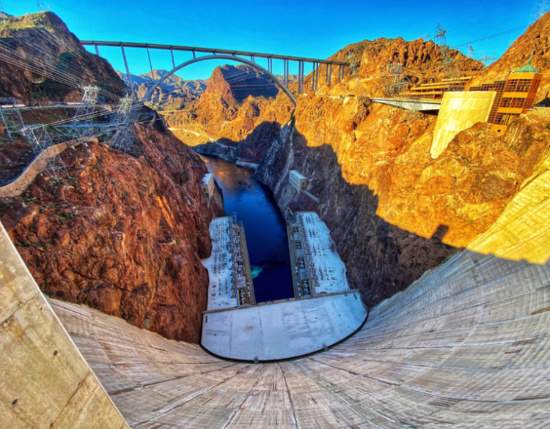 View Of Colorado River On Hoover Dam Tour