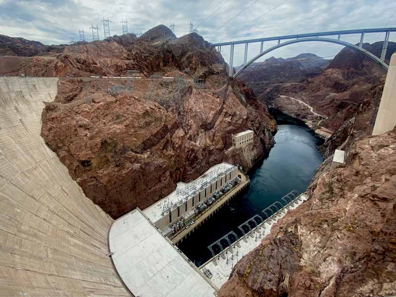 View of Bottom of Hoover Dam