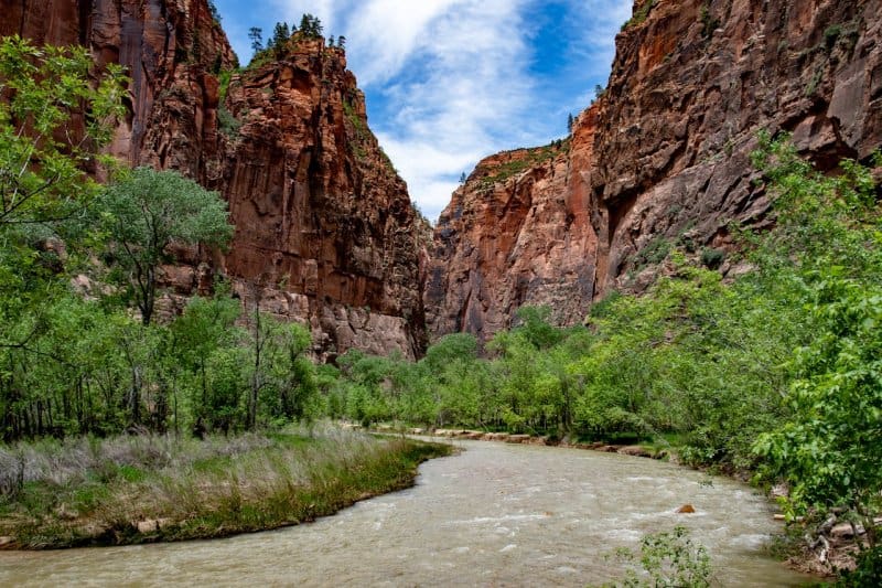 zion national park river
